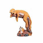 Фигура садовая Сурикат на ветке FG-12202, высота 340 мм, напольная, полистоун