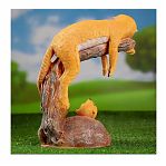 Фигура садовая Сурикат на ветке FG-12202, высота 340 мм, напольная, полистоун