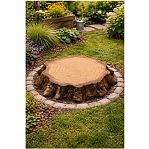 Крышка на люк Пень лесной FG-12235, полистоун, средняя, коричневая