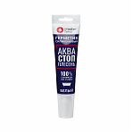 Герметик силиконовый MasterTeks Profimaster 278966, акваСТОПплесень, белый, 80 мл