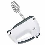 Миксер Willmark M-5310 2004059, 200 Вт, 7 скоростей, 4 насадки, цвет белый с серым