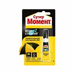 Клей Henkel  Момент Супер, секундный, универсальный, водостойкий, однокомпонентный, 3 г