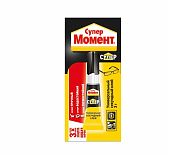 Клей Henkel Супер Момент универсальный, секундный, для пластика, металла, резины, кожи, 3 г