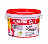 Клей обойный Pufapro GLS готовый, для стеклохолста, для всех видов флизелиновых, тяжелых, горячего тиснения обоев, 10 кг