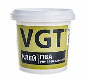 Клей VGT ПВА универсальный, для бумаги, картона, дерева, светло-бежевый, 1 кг