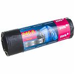 Мешки для мусора York Строительные Сверх прочные 902230, 28 мкм, 240 л, 85х125 мм, черные, в рулоне 10 штук