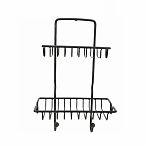 Держатель для губки и мыла Mallony Magic MR-06 навесной, металл, 105х135х210 мм