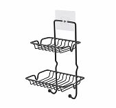 Держатель для губки и мыла Mallony Magic MR-06 навесной, металл, 105х135х210 мм