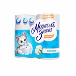 Туалетная бумага Мягкий Знак Comfort Перо, двухслойная, 4 рулона