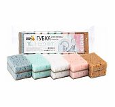 Губки для посуды Рыжий кот Aquarelle, 27х65х93 мм, в упаковке 10 штук