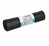 Пакеты для мусора Paclan Professional 120 л, особо прочные,  70х110 см, 40 мкм,  черные, рулон 20 шт