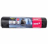 Мешки для мусора York Professional Строительные Экстрапрочные, 60 мкм, 160 л, 85х110 см, черные, в рулоне 10 штук