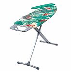 Доска гладильная Nika 10+ Тропические листья, 211290, подставка под утюг, металл, 400х1220 мм