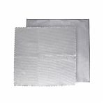 Набор салфеток ClimArt для стекол и зеркал, микрофибра, серый, 40х40 см, в упаковке 2 штуки