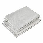 Набор салфеток ClimArt для стекол и зеркал, микрофибра, серый, 40х40 см, в упаковке 2 штуки