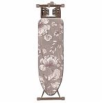 Доска гладильная Nika P2 HP2/F Haushalt flowers, подставка под утюг, розетка с удлинителем, 400х1200 мм