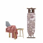 Доска гладильная Nika P2 HP2/F Haushalt flowers, подставка под утюг, розетка с удлинителем, 400х1200 мм