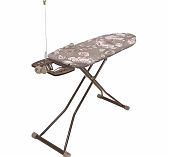 Доска гладильная Nika P2 HP2/F Haushalt flowers, подставка под утюг, розетка с удлинителем, 400х1200 мм