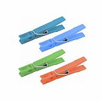 Прищепки для белья Мультидом LF75-70 пластик, различные цвета, 12 шт