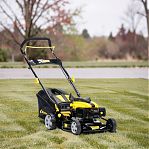 Газонокосилка бензиновая Champion LM4215, травосборник 40 л, 1500 Вт