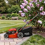 Газонокосилка бензиновая ECO LG-734 самоходная, травосборник 70 л, 4045 Вт