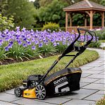 Газонокосилка бензиновая Gunter LMB-482 SV GU2410-1 самоходная, травосборник 70 л, 3090 Вт