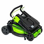 Газонокосилка электрическая Greenworks LM2000 травосборник 50 л, 2000 Вт