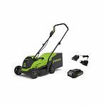 Газонокосилка аккумуляторная Greenworks GD24LM33K4 24В 1акк 4.0 Ah+з.у.