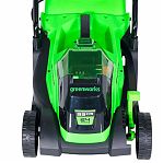 Газонокосилка аккумуляторная Greenworks GD24LM33K4 24В, травосборник 30 л, АКБ 4 A•ч, зарядное устройство