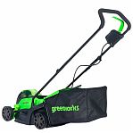 Газонокосилка аккумуляторная Greenworks GD24LM33K4 24В, травосборник 30 л, АКБ 4 A•ч, зарядное устройство