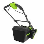 Газонокосилка аккумуляторная Greenworks GD24X2LM41K2x, 24В, травосборник 60 л, 2 АКБ 4 A•ч, зарядное устройство