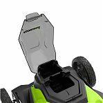 Газонокосилка аккумуляторная Greenworks GD24X2LM41K2x, 24В, травосборник 60 л, 2 АКБ 4 A•ч, зарядное устройство