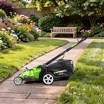 Газонокосилка аккумуляторная Greenworks GD40LM49DBK4, 40В травосборник 60 л, АКБ 4 A•ч, зарядное устройство