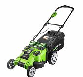 Газонокосилка аккумуляторная Greenworks GD40LM49DBK4, 40В травосборник 60 л, АКБ 4 A•ч, зарядное устройство