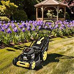 Газонокосилка бензиновая Hanskonner HPL5116H, самоходная, травосборник 65 л, 3400 Вт