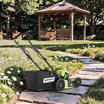 Газонокосилка аккумуляторная Greenworks GD60LM46SPK4, 60В, самоходная, травосборник 52 л, АКБ 4 A•ч, зарядное устройство