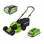 Аккумуляторная газонокосилка Greenworks GD40LM46HP 40В 1акк 4.0 Ah+з.у. 2514407UB