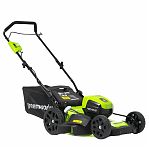Газонокосилка аккумуляторная Greenworks GD40LM46HP  2514407UB 40В травосборник 50 л, АКБ 4 A•ч, зарядное устройство