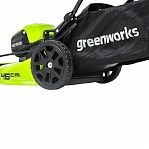 Газонокосилка аккумуляторная Greenworks GD40LM46HP  2514407UB 40В травосборник 50 л, АКБ 4 A•ч, зарядное устройство