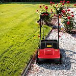 Аэратор-скарификатор электрический Wortex AE 3212-1 S, травосборник 45 л, 1200 Вт