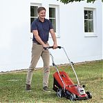 Газонокосилка аккумуляторная Einhell PXC GE-CM 18/33 Li, травосборник 30 л, АКБ 4 A•ч, зарядное устройство