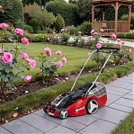 Газонокосилка аккумуляторная Einhell PXC GE-CM 43 Li M 3413130, 18В, травосборник 63 л, 2 АКБ 4 A•ч, зарядное устройство