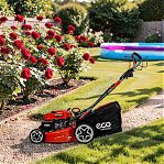 Газонокосилка бензиновая Eco LG-745 E самоходная, травосборник 70 л, электростартер, 4000 Вт