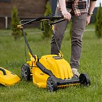 Газонокосилка электрическая Denzel GMC-2000 96630 травосборник 45 л, 2000 Вт