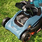 Газонокосилка аккумуляторная Senix LPPX2-M1-EU, 40В травосборник 45 л, 2 АКБ 4 A•ч, зарядное устройство