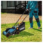 Газонокосилка аккумуляторная Senix LPPX2-L-EU, 1 акк. х 20В х 4.0 Ah +з.у.