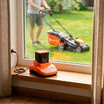 Газонокосилка аккумуляторная YARD FOX EL 3435 B SET, 40В, травосборник 35 л, АКБ 4 A•ч, зарядное устройство