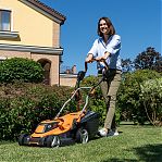 Газонокосилка электрическая Daewoo DLM 1900E, травосборник 45 л, 1800 Вт