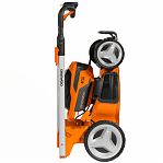 Газонокосилка аккумуляторная Daewoo DLM 5042Li-SV SET 21В, самоходная, травосборник 65 л, 2 АКБ 5 A•ч, зарядное устройство