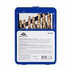 Набор сверл по металлу Mos 35744М, HSS, металлический бокс, в упаковке 19 штук